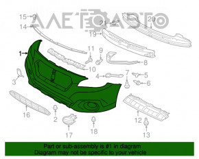 Bara fata goala Subaru Outback 15-17