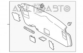 Обшивка двери багажника Subaru Outback 15-19 без заглушки