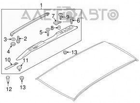 Balustrade longitudinale Subaru Outback 15-19