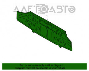 Panoul din spate al Subaru Outback 15-19 negru.