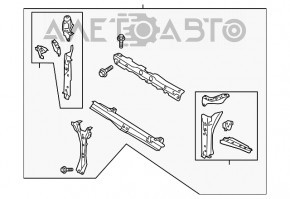 Televizorul panoului radiatorului Subaru Outback 15-19 nou, neoriginal