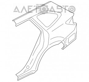 Aripa spate stânga Subaru Outback 15-19, culoare aurie