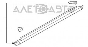 Bara stângă Subaru Outback 15-19 zgârieturi