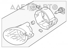 Противотуманная фара птф левая Subaru Outback 15-19 новый OEM оригинал