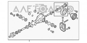 Задний дифференциал редуктор Subaru Outback 15-19 103к