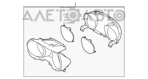 Tabloul de bord al Subaru Outback 15-19