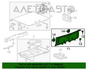 Capac portbagaj Chevrolet Volt 11-15 gri inchis