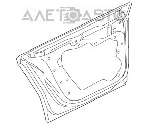 Ușă asamblată spate dreapta VW CC 08-17 negru C9X, manere