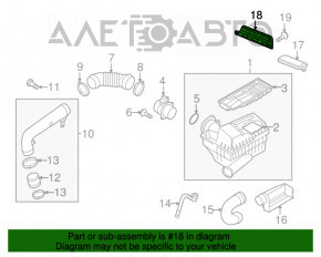 Receptor de aer VW CC 08-17 fără capac