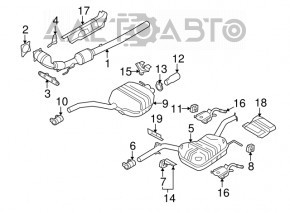 Tubul de admisie cu catalizator pentru VW CC 08-17