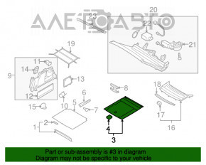 Funda portbagajului VW CC 08-17 crăpată, rupturi