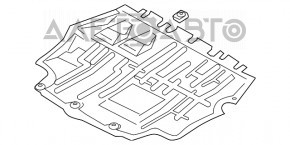 Защита двигателя VW CC 13-17 рест новый неоригинал KLOKKERHOLM