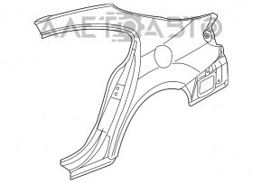 Aripa spate stânga VW CC 08-17.