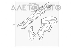 Четверть передняя правая VW CC 08-17 черный, вмятины, на кузове