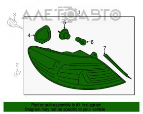 Lampa exterioară aripă stângă VW CC 13-17 restilizată