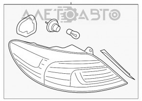 Lampa aripa exterioara dreapta VW CC 13-17 rest nou original OEM