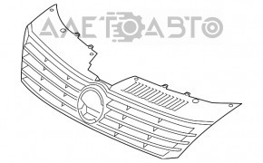 Решетка радиатора grill VW CC 13-17 рест, с эмблемой, вздулся хром, песок