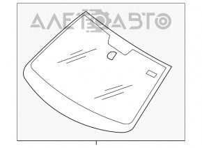 Лобовое стекло VW CC 08-17 с датчиком дождя, песок, тычки