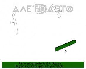 Capac usa inferioara spate stanga Jeep Compass 11-16 structura