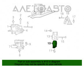 Pernele motorului față Jeep Compass 11-16 2.0, 2.4 AWD, FWD