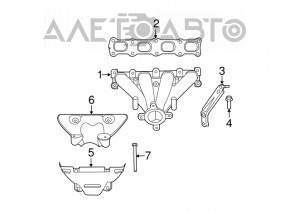 Protecția colectorului pentru Jeep Compass 11-16 2.0 2.4, partea de sus.