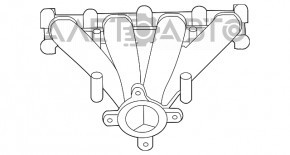 Коллектор выпускной Jeep Compass 11-16 2.0 2.4