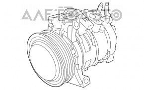 Компрессор кондиционера Jeep Compass 11-16 2.0 2.4 CG447150-0751