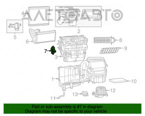 Motorul actuatorului pentru ventilatorul de încălzire al Jeep Patriot 11-17 113800-2640.