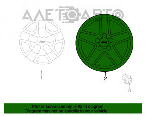 Roată de 17 inch pentru Jeep Compass 11-16, zgârieturi.