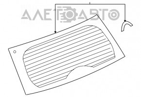 Geam spate portbagaj Jeep Compass 11-16