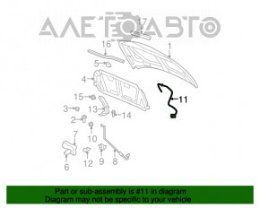 Cablu de deschidere a capotei Jeep Patriot 11-17