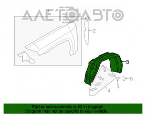 Bara de protecție față stânga Jeep Compass 11-16