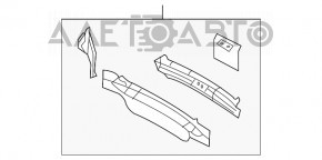 Panoul din spate al Jeep Compass 11-16, format din 2 piese.