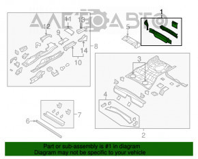 Panoul din spate al Jeep Compass 11-16, format din 2 piese.