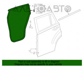 Уплотнитель дверного проема задний правый Jeep Compass 11-16