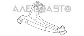 Maneta inferioară frontală stângă Jeep Compass 11-16 fără silentbloc