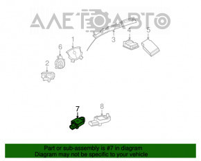 Senzor airbag spate stânga Chrysler 200 11-14