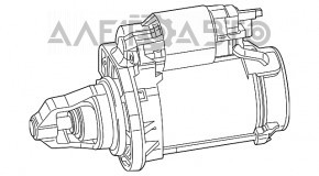 Стартер Dodge Charger 11- 3.6