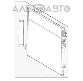 Radiatorul condensatorului de aer condiționat Dodge Charger 11- nou TYC Taiwan