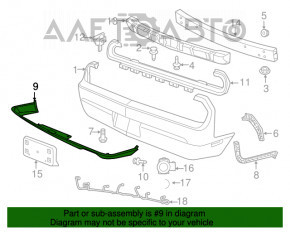 Buza bara din spate a Dodge Challenger 09-14