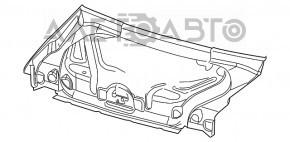 Capota portbagajului Dodge Challenger 09-19 alb PW7, cleme