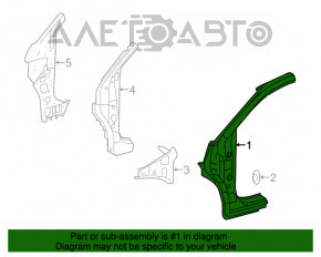 Bara caroserie dreapta fata Toyota Highlander 14-19