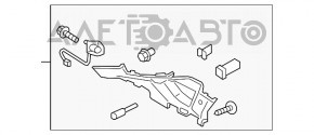 Накладка задней стойки левая Ford Edge 15- бежевая царапины, потерта