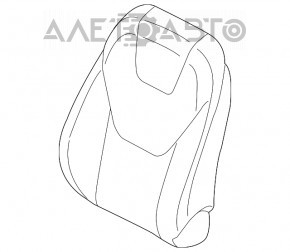 Scaun pasager Ford Edge 15- fără airbag, material textil bej