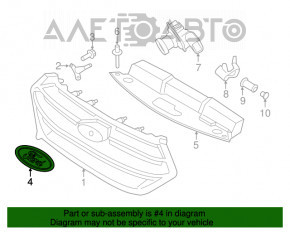 Grila radiatorului Ford Edge 15- nou original