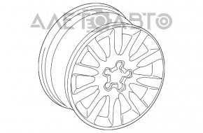 Roată de 17 inch pentru Audi A4 B8 08-16 tip 1