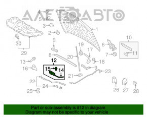 Capota Audi A4 B8 08-16 fără cip.