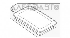 Люк в сборе Audi A4 B8 08-16 седан, серая шторка