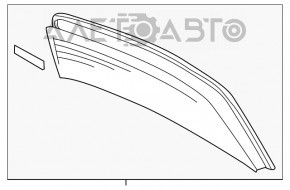 Стекло заднее Audi A4 B8 08-16 седан