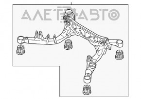 Bara spate Audi A4 B8 08-12 FWD